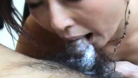 Asia mature prostitute loves cum in her mouth