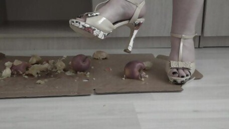 I crush apples with high heels.