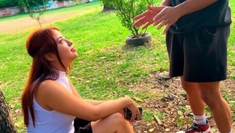 Fucked by a stranger after being offered money in the street - Cum in the mouth of MilanRodriguezx