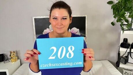 Sofa trailer with adorable Laura Titaphea from Czech Sex Casting