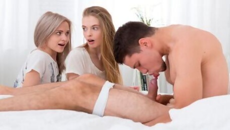 Medium size tits porn with sultry Herda Wisky and Adel Bye from
